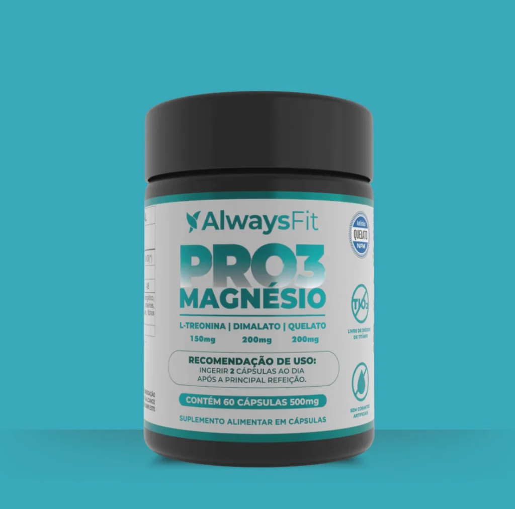 Pro3Magnésio - L-Treonina, Quelato e Dimalato - 60 Cápsulas